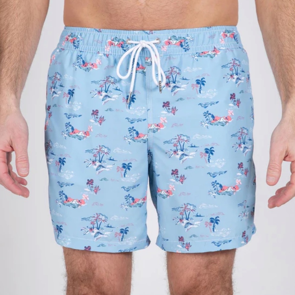 Slate & Stone Swim - Light Blue Hawaii - S
